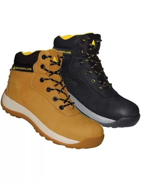 1 - Scarpa antinfortunistica alta in pelle nubuck lavoro Deltaplus saga s3 src