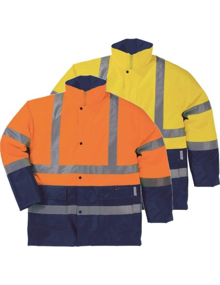 1 - Giacca giubbotto Deltaplus strada 2 parka da lavoro alta visibilita' invernale