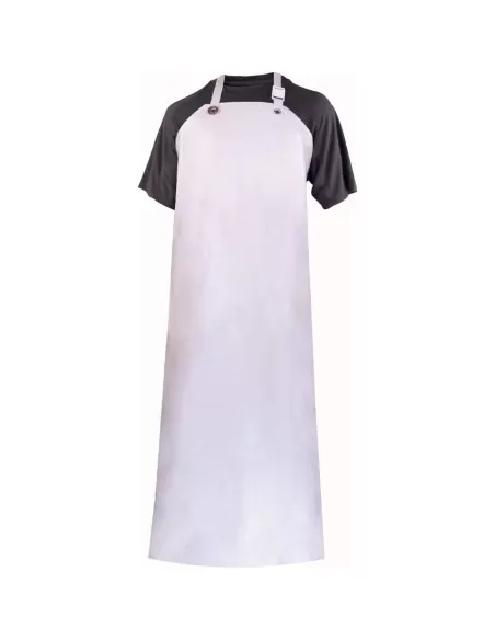 1 - Grembiule Deltaplus tabnit alimentare impermeabile in nitrile pvc lavoro bianco