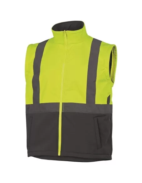 4 - Parka giacca giubbino soft shell da lavoro alta visibilita' Deltaplus tarmac