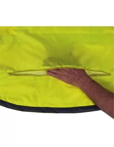 5 - Parka giacca giubbino soft shell da lavoro alta visibilita' Deltaplus tarmac