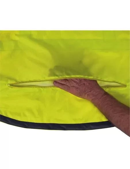 5 - Parka giacca giubbino soft shell da lavoro alta visibilita' Deltaplus tarmac