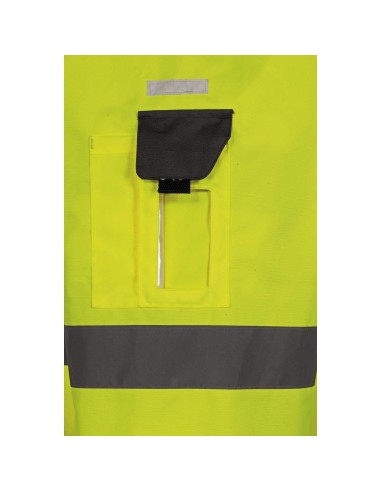 6 - Parka giacca giubbino soft shell da lavoro alta visibilita' Deltaplus tarmac