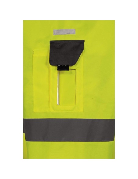 6 - Parka giacca giubbino soft shell da lavoro alta visibilita' Deltaplus tarmac