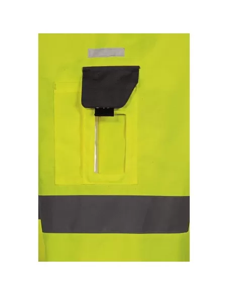 6 - Parka giacca giubbino soft shell da lavoro alta visibilita' Deltaplus tarmac