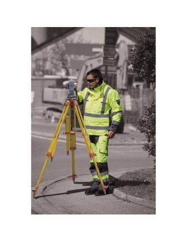 8 - Parka giacca giubbino soft shell da lavoro alta visibilita' Deltaplus tarmac