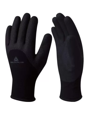 1 - Guanti Deltaplus hercule termici invernali anti freddo nitrile da lavoro nitrile