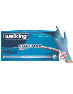 Guanti monouso 50 pz in nitrile walking nitromax