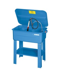 Vasca di lavaggio lavapezzi lava pezzi 75l con pompa x officina Fervi 0038