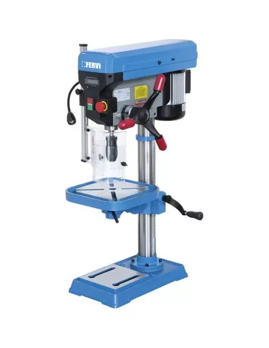 1 - Trapano a colonna da banco con trasmissione a cinghia 750w Fervi 0242