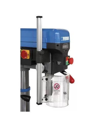 3 - Trapano a colonna da banco con trasmissione a cinghia 750w Fervi 0242