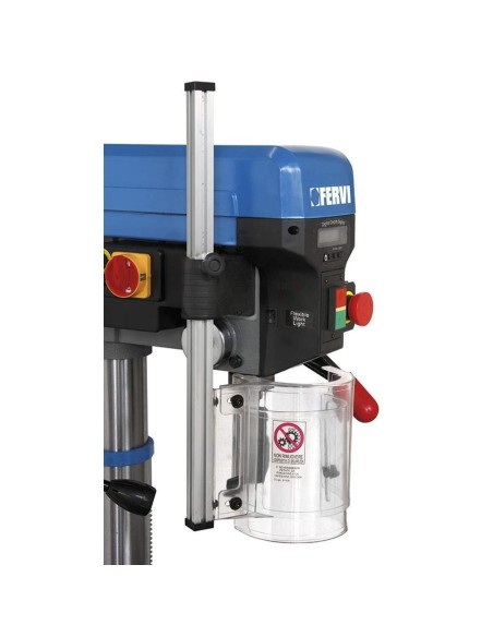 Trapano a colonna da banco con trasmissione a cinghia 750w Fervi 0242