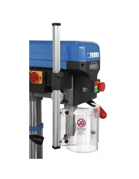 3 - Trapano a colonna da banco con trasmissione a cinghia 750w Fervi 0242