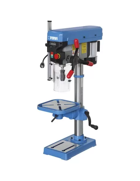 1 - Trapano a colonna da banco con trasmissione a cinghia 550w Fervi 0260