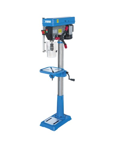 Trapano a colonna con trasmissione a cinghia 750w Fervi 0752