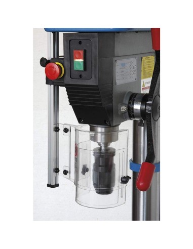 Trapano a colonna trasmissione a cinghia motore monofase 1500w Fervi 0754/230v