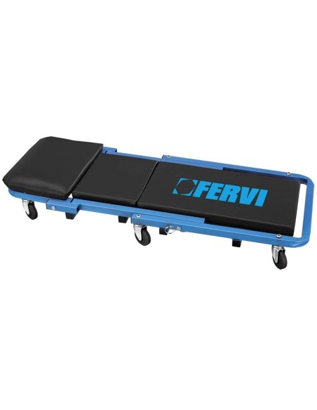 Sgabello lettino sotto macchina sottauto 2 in 1 officina Fervi 0645/ss