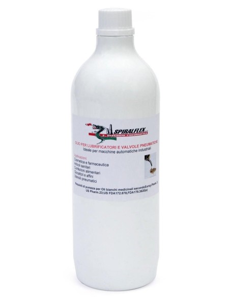 1 - Olio 1 litro per lubrificatori e valvole pneumatiche compressore