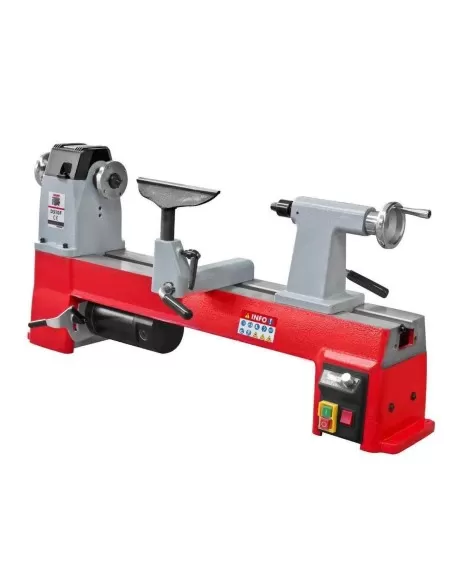Tornio da legno 735w 510mm da banco con variatore di velocità holzmann d510f