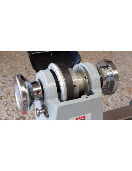 Tornio da legno 735w 510mm da banco con variatore di velocità holzmann d510f