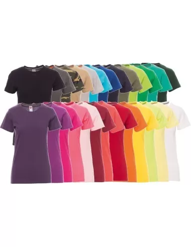 1 - T-shirt manica corta girocollo Payper sunset lady maglia cotone donna