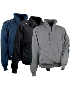Felpa in pile maglia maglione mezza zip inverno uomo Cofra fast