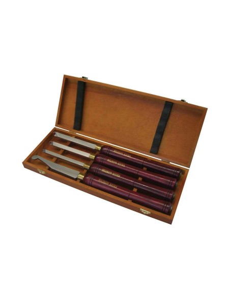 Set sgorbie 4 pz per tornio legno holzmann adsrs4tlg