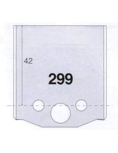 1 - Coppia coltelli sagomati lavorazione legno per fresa toupie 50mm mod.299