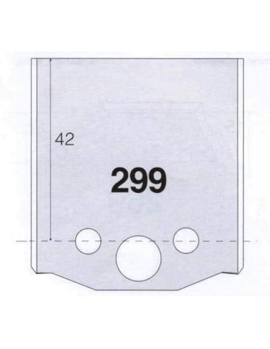 1 - Coppia coltelli sagomati lavorazione legno per fresa toupie 50mm mod.299