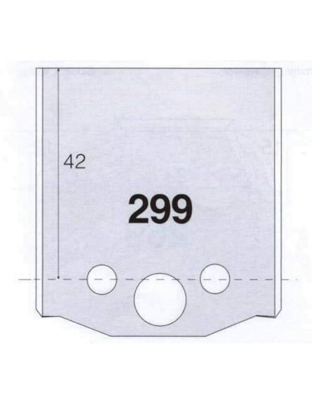 1 - Coppia coltelli sagomati lavorazione legno per fresa toupie 50mm mod.299