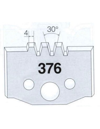 1 - Coppia coltelli sagomati lavorazione legno per fresa toupie 50mm mod.376