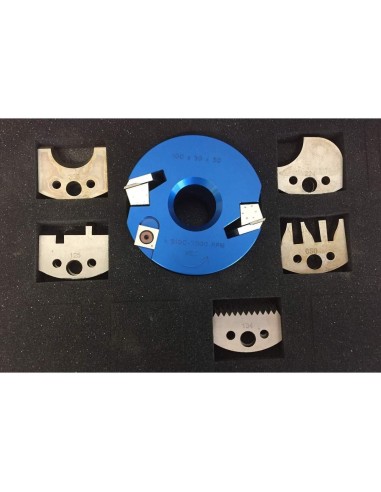 3 - Serie frese toupie per combinata lavorazione legno con testa portacoltelli