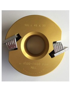 1 - Testa portacoltelli per fresa toupie combinata senza limitatori 100x40x35 mm