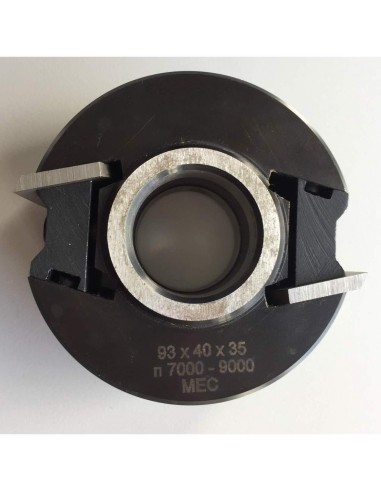 1 - Testa portacoltelli per fresa toupie combinata senza limitatori 100x40x35 mm