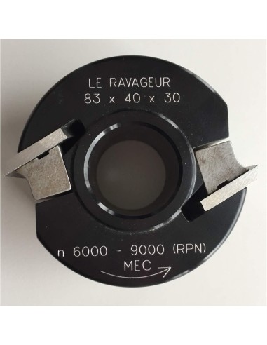 1 - Testa portacoltelli per fresa toupie combinata senza limitatori 80x40x30 mm