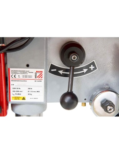 Trapano a colonna da banco con trasmissione a cinghia 230v 500w holzmann sb162vn
