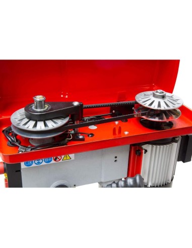 Trapano a colonna da banco con trasmissione a cinghia 230v 500w holzmann sb162vn