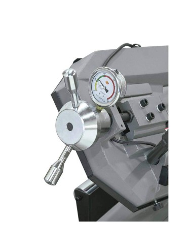 Segatrice a nastro per metallo ferro discesa manuale e idraulica da 400V con base Fervi 0692