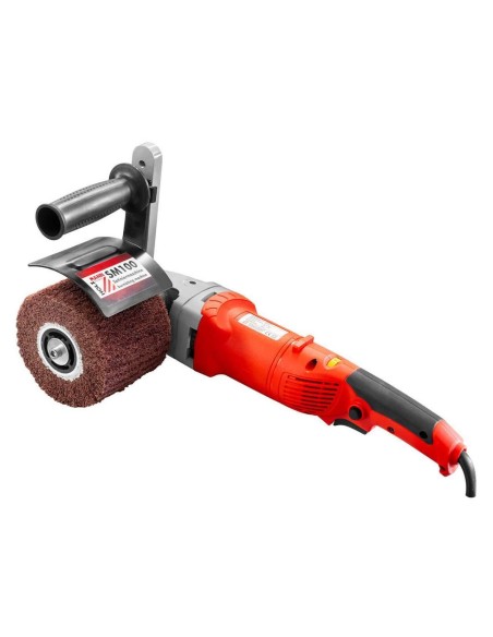 1 - Satinatrice spazzolatrice levigatrice a rullo elettrica 800w 230v holzmann sm100