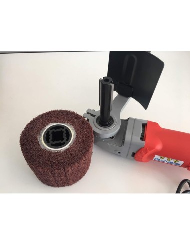 3 - Satinatrice spazzolatrice levigatrice a rullo elettrica 800w 230v holzmann sm100