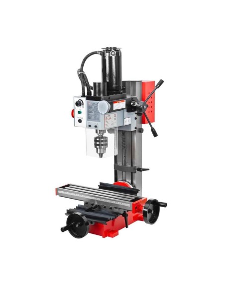 Trapano fresa da banco ad ingranaggi inclinabile 230v 3-13mm holzmann bf16v