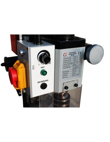 Trapano fresa da banco ad ingranaggi inclinabile 230v 3-13mm holzmann bf16v