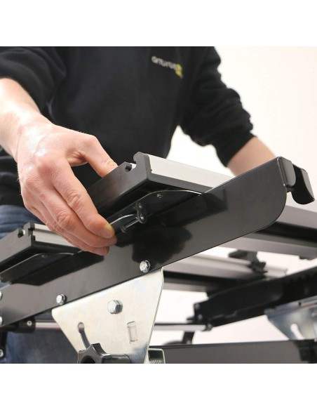 6 - Cavalletto banco piano lavoro pieghevole richiudibile con morse holzmann wst20