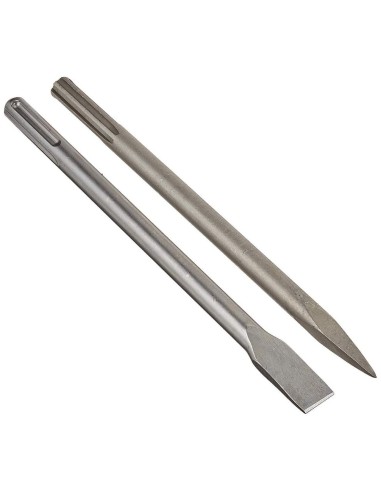 1 - Set scalpello piatto e punta sds-max x martello perforatore Scheppach dh1200max