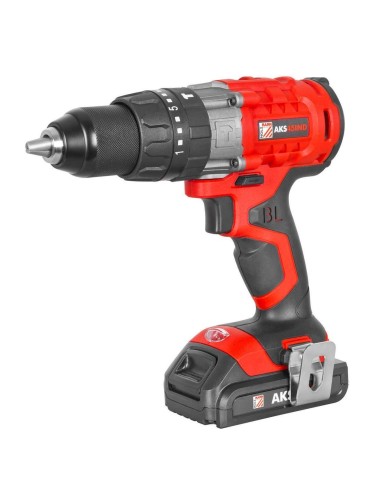 Trapano avvitatore a percussione a batteria brushless 18v 2 ah holzmann aks45ind