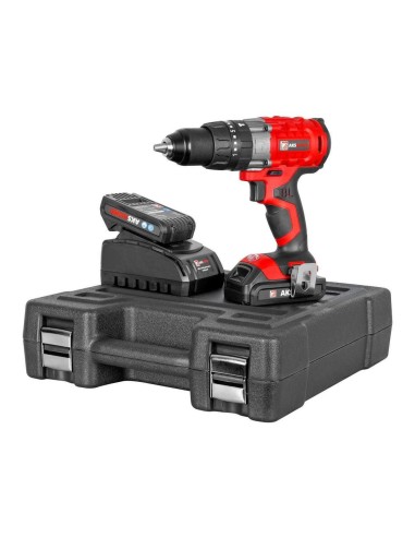 Trapano avvitatore a percussione a batteria brushless 18v 2 ah holzmann aks45ind