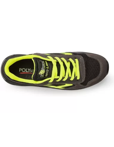 3 - SCARPA ANTINFORTUNISTICA UPOWER DA LAVORO BASSA IN PELLE U-POWER YELLOW S1P SRC