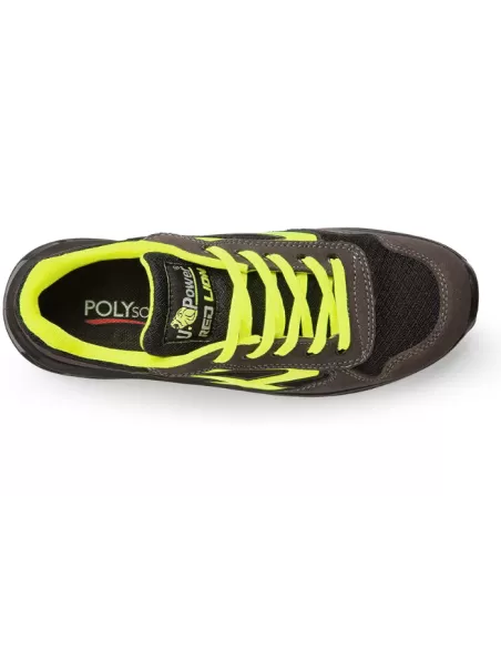 3 - SCARPA ANTINFORTUNISTICA UPOWER DA LAVORO BASSA IN PELLE U-POWER YELLOW S1P SRC