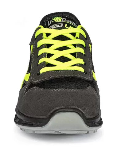 4 - SCARPA ANTINFORTUNISTICA UPOWER DA LAVORO BASSA IN PELLE U-POWER YELLOW S1P SRC