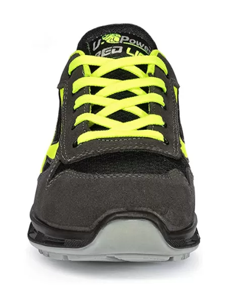 4 - SCARPA ANTINFORTUNISTICA UPOWER DA LAVORO BASSA IN PELLE U-POWER YELLOW S1P SRC